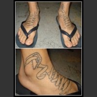 Tatuaże na stopach...