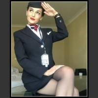 Stewardessa w akcji...